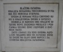 Comtemporary inscription dedicated to Bosnian Queen Katarina