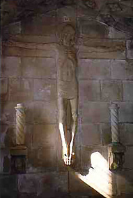 Jesus above altar