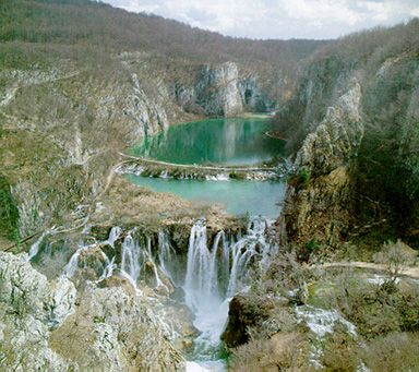 Plitivce lakes, Photo by V. Pfeifer from I. Brailic's book on  The National Parks of Croatia