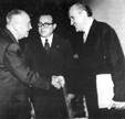 With Dr. Schaerf, president of Austria, 1957