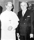 With Pope Paul VI during private audience, 1972