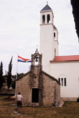 Catholic church of all Saints in Zagvozd with Croatian Cyrillic inscription from 1644