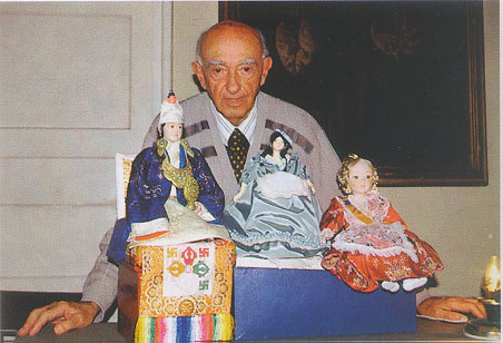Mr. Perinic with his dolls