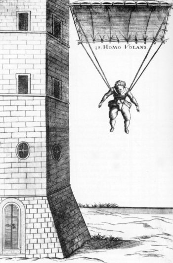 HOMO VOLANS by Faust Vrancic Croatian inventor of the parachute