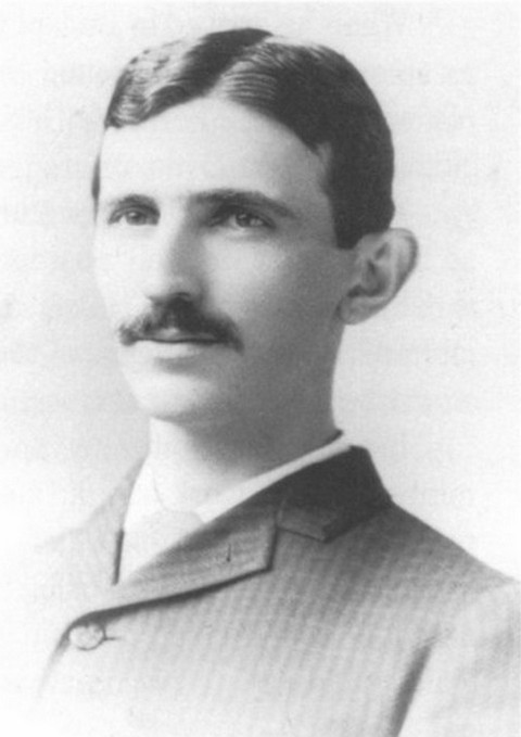 Nikola Tesla 1884. g., u dobi od 28 godina